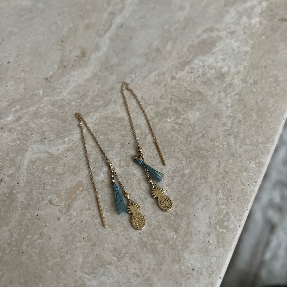 Chan Liu Pineapple Threader Earrings